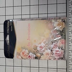 Party Occasion 25 Party Invitations w/Envelopes Sonata NIP 4 1/4 x‎ 5